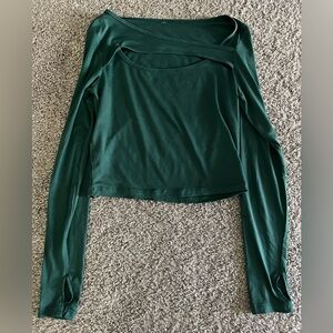 Athletic Long Sleeve Crop Top